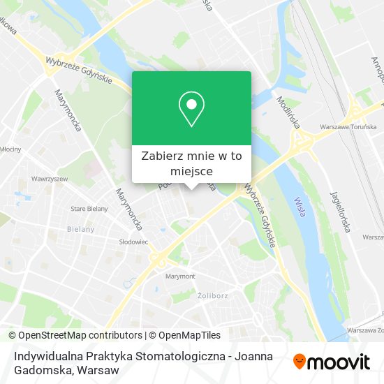 Mapa Indywidualna Praktyka Stomatologiczna - Joanna Gadomska