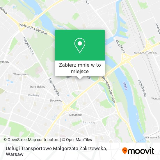 Mapa Usługi Transportowe Małgorzata Zakrzewska