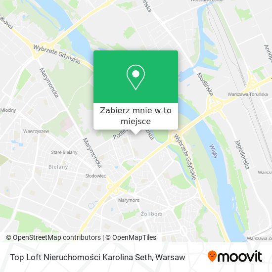 Mapa Top Loft Nieruchomości Karolina Seth