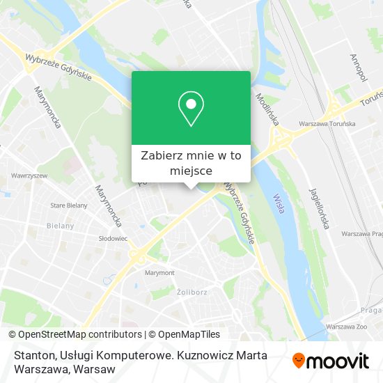 Mapa Stanton, Usługi Komputerowe. Kuznowicz Marta Warszawa