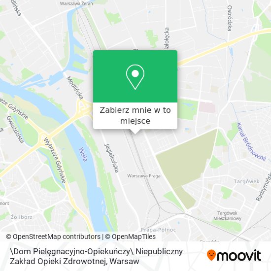 Mapa \Dom Pielęgnacyjno-Opiekuńczy\ Niepubliczny Zakład Opieki Zdrowotnej