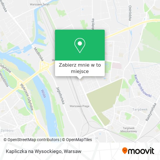 Mapa Kapliczka na Wysockiego