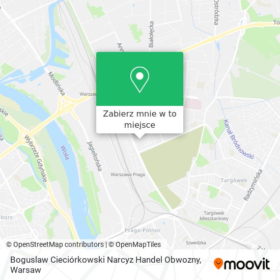 Mapa Boguslaw Cieciórkowski Narcyz Handel Obwozny