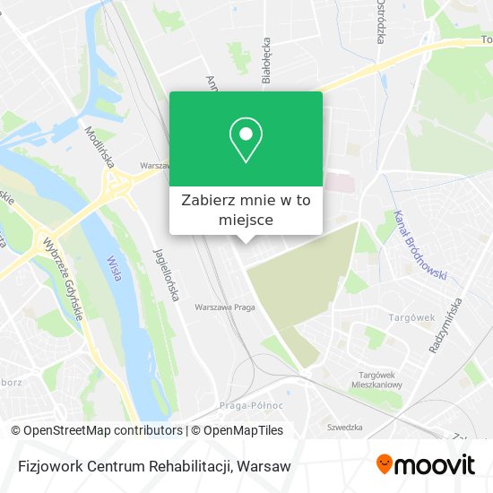 Mapa Fizjowork Centrum Rehabilitacji