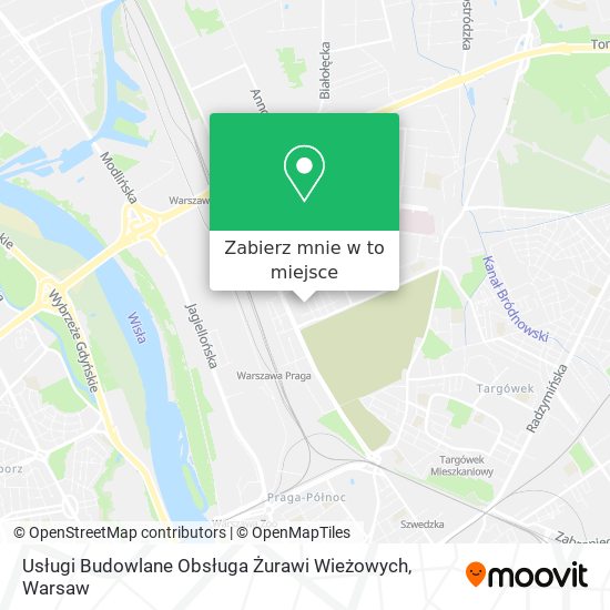 Mapa Usługi Budowlane Obsługa Żurawi Wieżowych