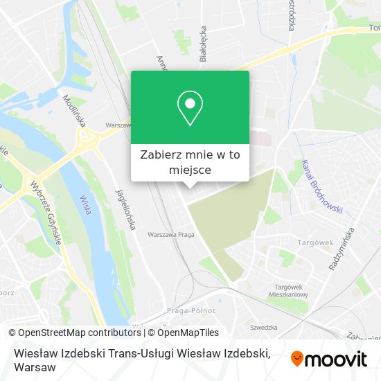 Mapa Wiesław Izdebski Trans-Usługi Wiesław Izdebski