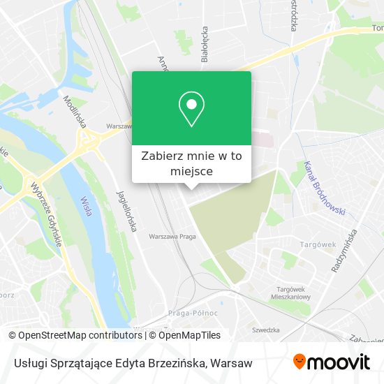 Mapa Usługi Sprzątające Edyta Brzezińska