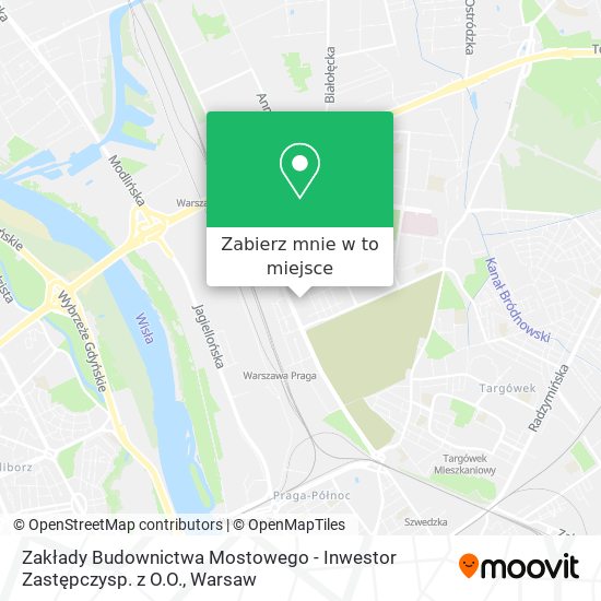 Mapa Zakłady Budownictwa Mostowego - Inwestor Zastępczysp. z O.O.