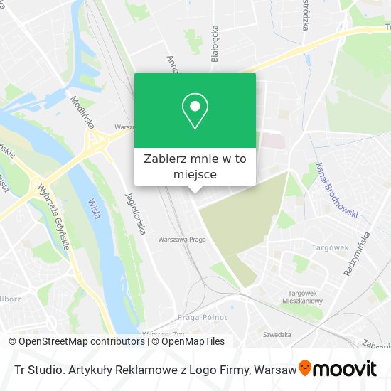 Mapa Tr Studio. Artykuły Reklamowe z Logo Firmy