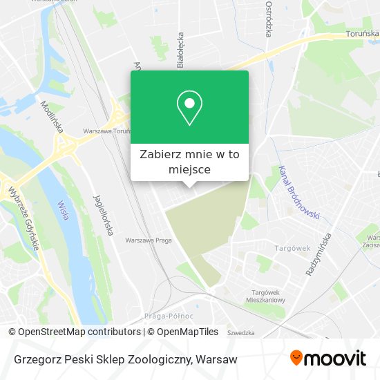 Mapa Grzegorz Peski Sklep Zoologiczny