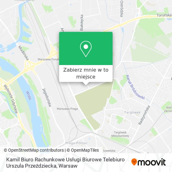 Mapa Kamil Biuro Rachunkowe Usługi Biurowe Telebiuro Urszula Przeździecka