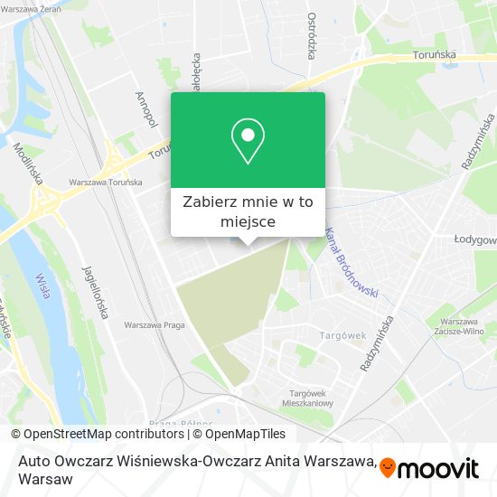 Mapa Auto Owczarz Wiśniewska-Owczarz Anita Warszawa