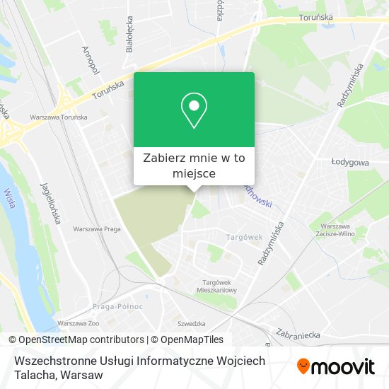 Mapa Wszechstronne Usługi Informatyczne Wojciech Talacha