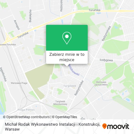 Mapa Michał Rodak Wykonawstwo Instalacji i Konstrukcji