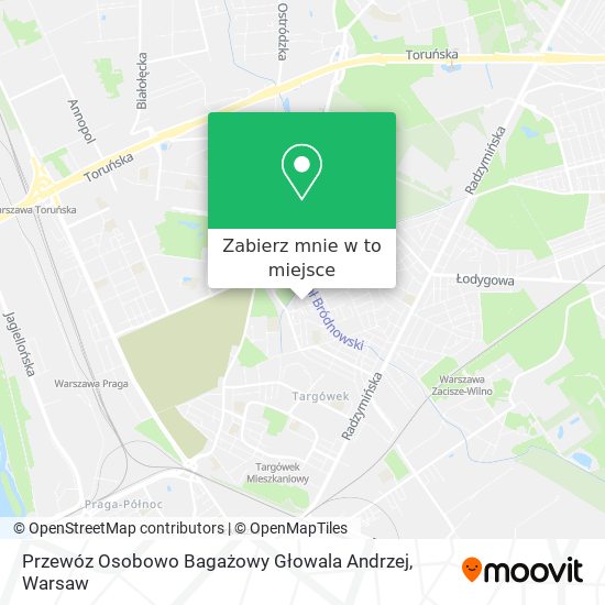 Mapa Przewóz Osobowo Bagażowy Głowala Andrzej