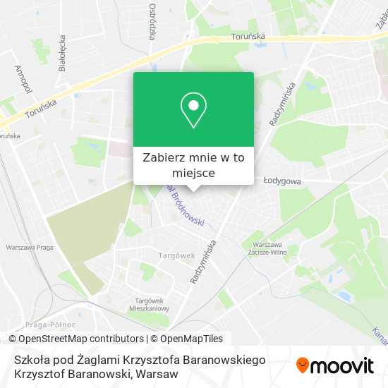 Mapa Szkoła pod Żaglami Krzysztofa Baranowskiego Krzysztof Baranowski