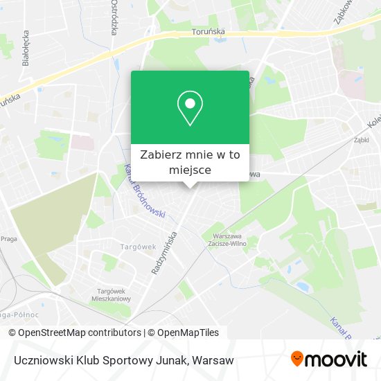 Mapa Uczniowski Klub Sportowy Junak