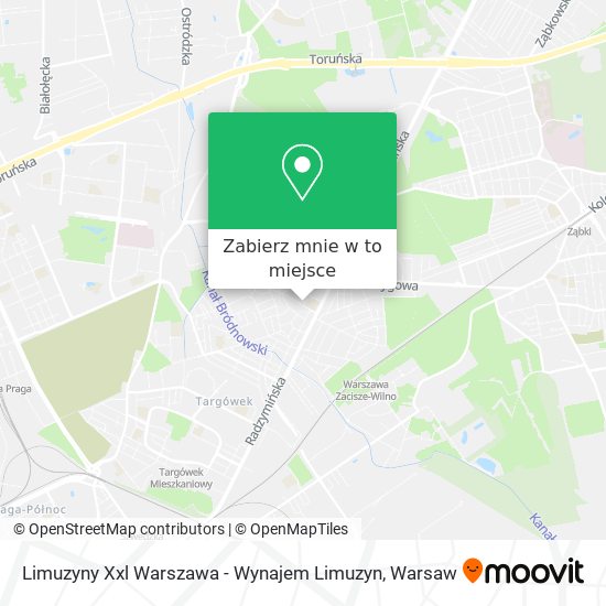 Mapa Limuzyny Xxl Warszawa - Wynajem Limuzyn