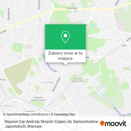 Mapa Nippon Car Andrzej Skrycki Części do Samochodów Japońskich