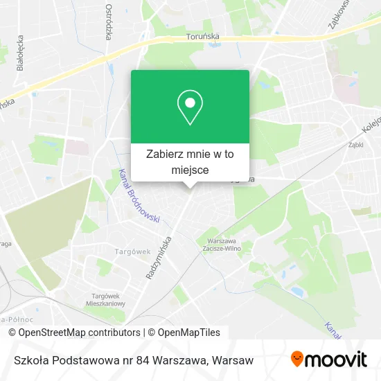 Mapa Szkoła Podstawowa nr 84 Warszawa