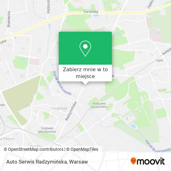 Mapa Auto Serwis Radzymińska