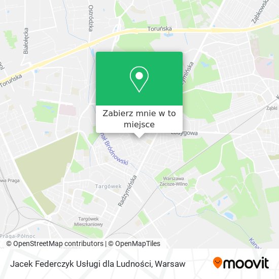 Mapa Jacek Federczyk Usługi dla Ludności