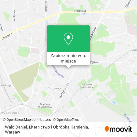 Mapa Walo Daniel. Liternictwo i Obróbka Kamienia