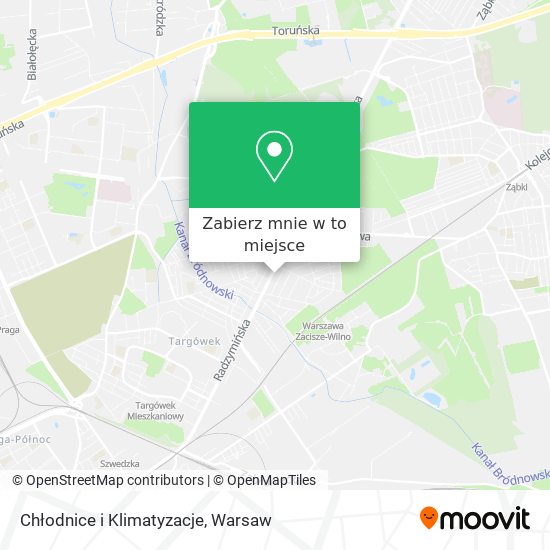 Mapa Chłodnice i Klimatyzacje