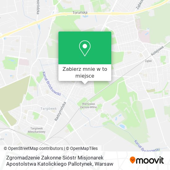 Mapa Zgromadzenie Zakonne Sióstr Misjonarek Apostolstwa Katolickiego Pallotynek