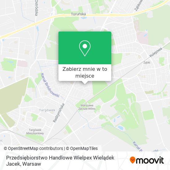 Mapa Przedsiębiorstwo Handlowe Wielpex Wielądek Jacek