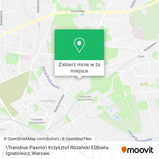 Mapa \Transbus-Pasmo\ Krzysztof Różański Elżbieta Ignatowicz