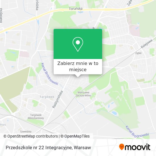 Mapa Przedszkole nr 22 Integracyjne