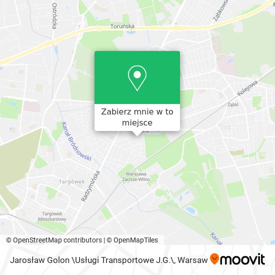 Mapa Jarosław Golon \Usługi Transportowe J.G.\