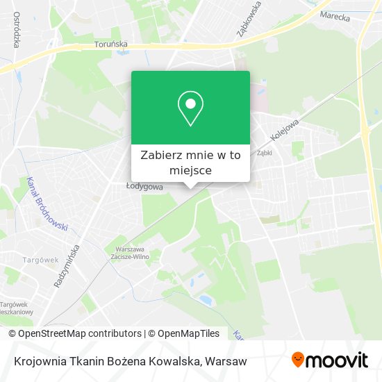 Mapa Krojownia Tkanin Bożena Kowalska