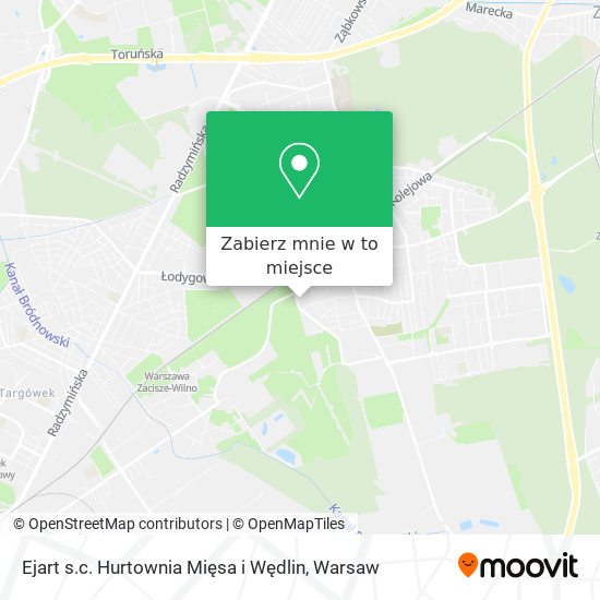 Mapa Ejart s.c. Hurtownia Mięsa i Wędlin