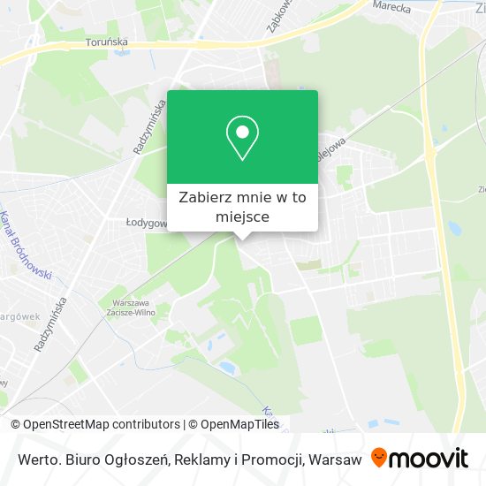 Mapa Werto. Biuro Ogłoszeń, Reklamy i Promocji