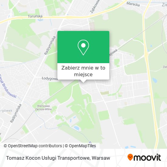 Mapa Tomasz Kocon Usługi Transportowe