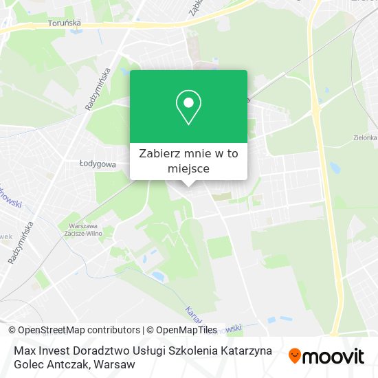 Mapa Max Invest Doradztwo Usługi Szkolenia Katarzyna Golec Antczak