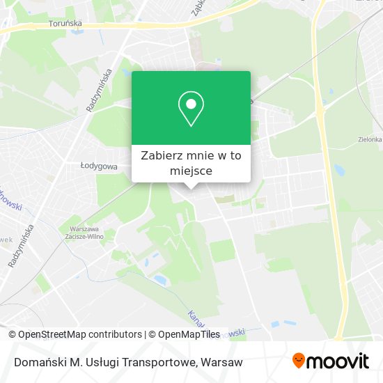 Mapa Domański M. Usługi Transportowe