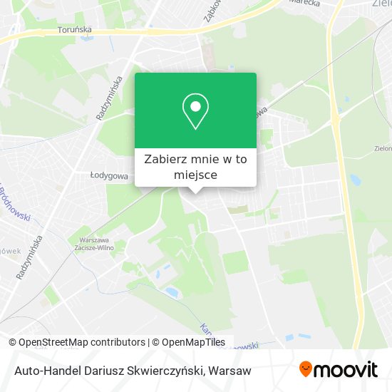 Mapa Auto-Handel Dariusz Skwierczyński