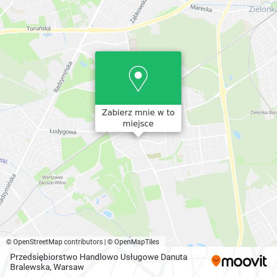 Mapa Przedsiębiorstwo Handlowo Usługowe Danuta Bralewska