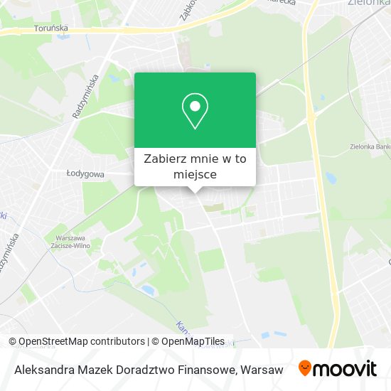 Mapa Aleksandra Mazek Doradztwo Finansowe