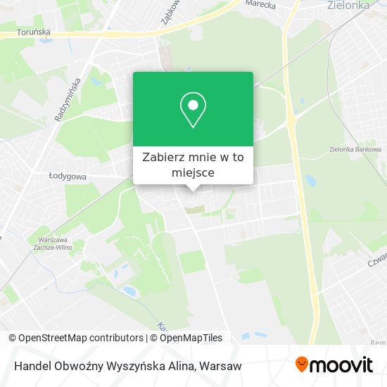 Mapa Handel Obwoźny Wyszyńska Alina