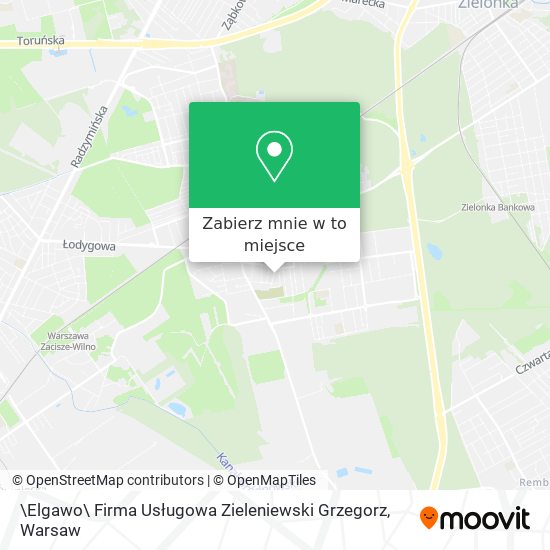 Mapa \Elgawo\ Firma Usługowa Zieleniewski Grzegorz