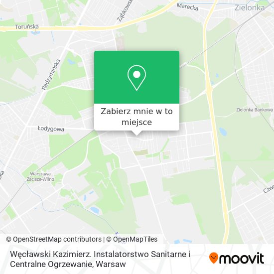 Mapa Węcławski Kazimierz. Instalatorstwo Sanitarne i Centralne Ogrzewanie