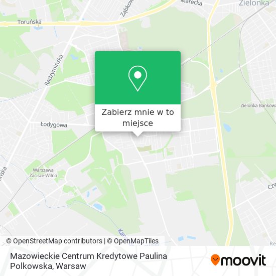 Mapa Mazowieckie Centrum Kredytowe Paulina Polkowska