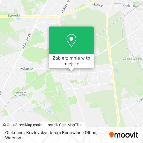 Mapa Oleksandr Kozlovskyi Usługi Budowlane Olbud