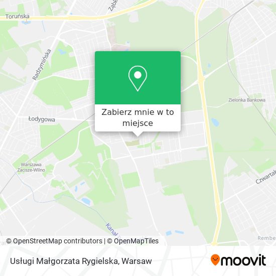 Mapa Usługi Małgorzata Rygielska