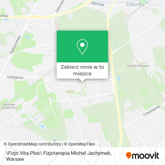 Mapa \Fizjo Vita Plus\ Fizjoterapia Michał Jachymek