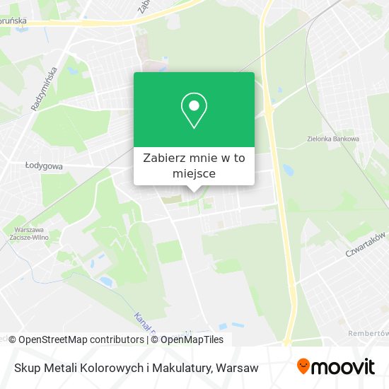 Mapa Skup Metali Kolorowych i Makulatury